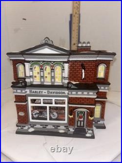 Department 56 Harley Davidson City Dealership Christmas in the City (NIB)