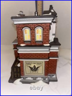 Department 56 Harley Davidson City Dealership Christmas in the City (NIB)