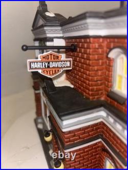 Department 56 Harley Davidson City Dealership Christmas in the City (NIB)