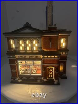 Department 56 Harley Davidson City Dealership Christmas in the City (NIB)