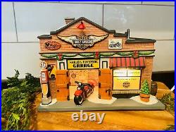 Department 56 Harley Davidson Garage Christmas in the City 4035565 RARE