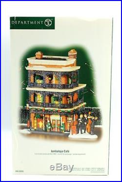 Department 56 JAMBALAYA CAFE Christmas in the City Lighted Porcelain Building
