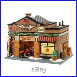 Department 56 (NEW) HTF Christmas in the City Harley-Davidson Garage #4035565