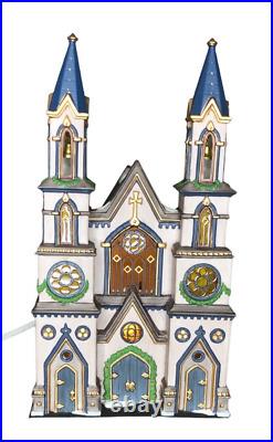 Department 56 Old Trinity Church Christmas in the City Village Series Lighted EU