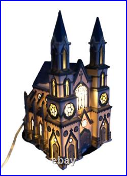 Department 56 Old Trinity Church Christmas in the City Village Series Lighted EU