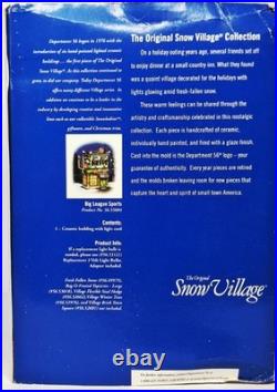 Department 56 Original Snow Village Big League Sports Intro 2006 retired 2009