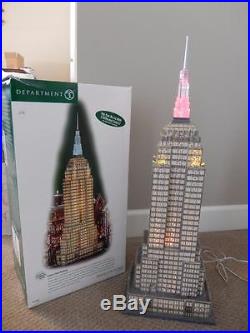 Department 56 (RARE) Empire State Building #59207 (Large piece Beautiful!)