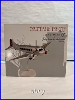 Department 56 Retired Christmas in the City Deerfield Airport & Flying Home