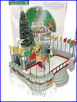 Department 56 Rockefeller Center Plaza Skating Rink Christmas Village NYC Works