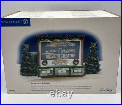 Department 56 Snow Village Stardust Drive-In Theater #56.55064 New in Box