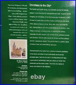 Department 56 St Marys Church Numbered Of 6000 Christmas In The City 799996 NIOB