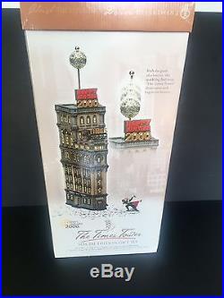 Department 56 THE TIMES TOWER Special Edition Gift Set Complete MINT 55510