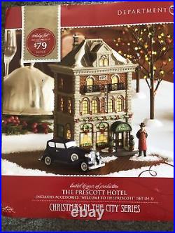 Department 56 The Prescott Hotel Christmas in the City #805536 NIB Retired