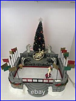 Department 56 Village Animated Rockefeller Plaza Skating Rink 56.52504 RETIRED