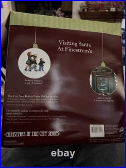 Department 56 Visiting Santa At The Finestorms Retired Christ In The City