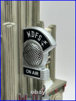 Department 56 WDFS Radio Station Christmas In The City (Set of 2) 4016899 NIB