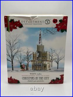 Department 56 WDFS Radio Station Christmas In The City (Set of 2) 4016899 NIB