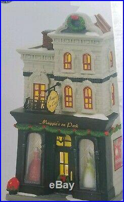 Department 56 XCYVL Maggie's on Park Christmas in the City Christmas Village