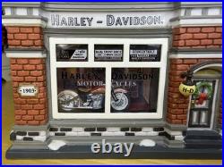 Department 56 Xmas in the City Harley-Davidson Dealership Building Boxed