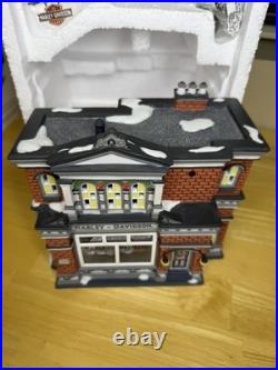 Department 56 Xmas in the City Harley-Davidson Dealership Building Boxed