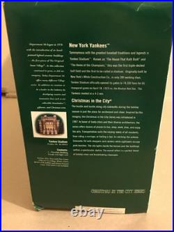 Department 56 Yankee Stadium Christmas in the City Series 5658923- RARE