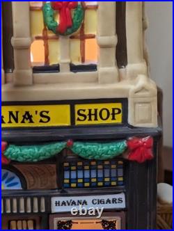 Department 56 christmas in the city Havana's Cigar Shop Minor Flaw See Desc Department 56 christmas in the city Havana's Cigar Shop Minor Flaw See Desc