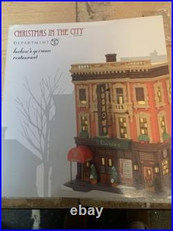 Department 56 christmas in the city Luchow's German Restaurant Brand New