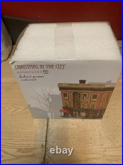 Department 56 christmas in the city Luchow's German Restaurant Brand New