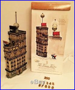 Dept 56 55510 TIMES SQUARE TOWER Year 2000 New York Animated Ball Drop Village