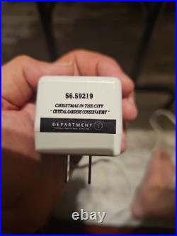 Dept 56 59219 Christmas In The City Series Crystal Gardens Conservatory EX/Box