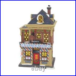 Dept 56 A LITTLE OFF THE TOP Christmas In The City Village Barber Shop 6013406