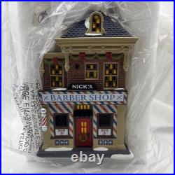 Dept 56 A LITTLE OFF THE TOP Christmas In The City Village Barber Shop 6013406