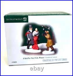 Dept 56 A SHOT FOR YOUR FANS, PLEASE 2 pcs 799985 Christmas In The City NIB