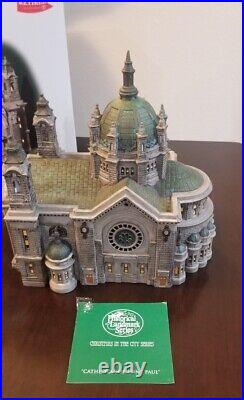 Dept 56 CATHEDRAL OF ST PAUL Patina Dome Edition Christmas in the City BOX CORD