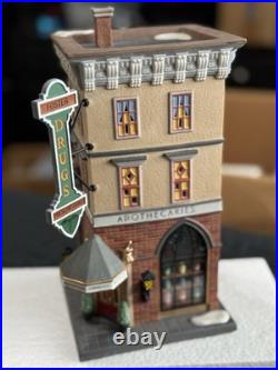 Dept 56 CHRISTMAS IN THE CITY Foster Pharmacy Complete