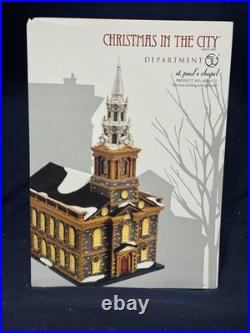 Dept 56 CHRISTMAS IN THE CITY st. Paul's chapel 4020173