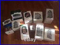 Dept 56 CHRISTMAS In The City Village- Lot Of 10 Pieces