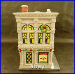 Dept. 56 CHRISTMAS in the CITY 2019 DAVIDSON'S Dept. Store SANTA with Box WORKS