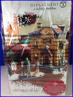 Dept 56 CIC Christmas in the City CITY PARK CARRIAGE HOUSE 4023614 Brand New