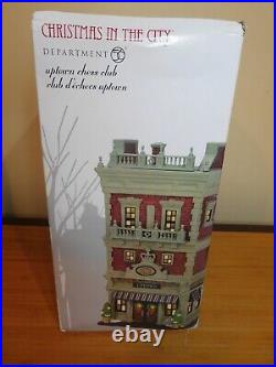 Dept 56 CIC Uptown Chess Club #6009754 NIB Free Ship