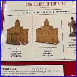 Dept 56 CITY HALL Christmas In The City 6011382 Brand New