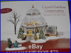 Dept 56 CRYSTAL GARDENS CONSERVATORY Christmas In The City NIB