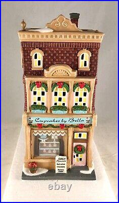 Dept 56 CUPCAKES BY BELLA 4050912 CHRISTMAS IN THE CITY Store Display with issue