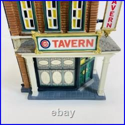 Dept 56 Chicago Cubs Tavern Christmas in the City Series 2004 Read Description