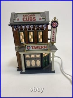 Dept 56 Chicago Cubs Tavern Christmas in the City Series 2004 Read Description