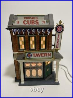 Dept 56 Chicago Cubs Tavern Christmas in the City Series 2004 Read Description
