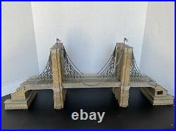 Dept 56 Christmas In City Brooklyn Bridge 59247 Historical Landmark New York
