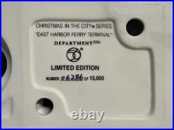 Dept 56 Christmas In City- East Harbor Ferry Terminal 59254 Collector's Edition