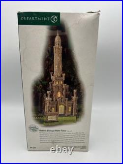 Dept. 56 Christmas In The City 2003 Historic Chicago Water Tower WithBox