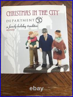 Dept 56 Christmas In The City Assc A Family Holiday Tradition #4025248 SEALED